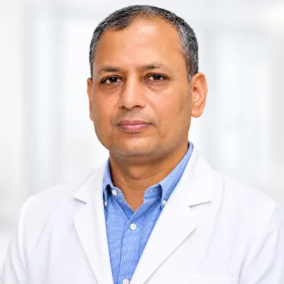 Dr. Rahul Naithani, hematologist, oncologist, and bone marrow transplant specialist at Artemis Hospital, Gurugram, India